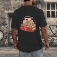 Love Book Coffee Heart Coquette Bow Valentines Day Men's Back Print T-Shirt Love Book Coffee Heart Coquette Bow Valentines Day Men's Back Print T-Shirt