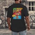 Lucha Libre Comic Book Mexican Wrestling Cartoon Wrestler Men's Back Print T-Shirt Lucha Libre Comic Book Mexican Wrestling Cartoon Wrestler Men's Back Print T-Shirt