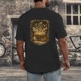 The Magic Of Books Vintage Style Reading Lover Cat & Tea Men's Back Print T-Shirt