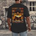 Man Reading Book Black History Month Book Lover Afro Men's Back Print T-Shirt Man Reading Book Black History Month Book Lover Afro Men's Back Print T-Shirt
