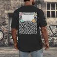 Matching Group Halloween Teacher Composition Book Notebook Men's Back Print T-Shirt