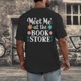 Meet Me At The Book Store Men's Back Print T-Shirt