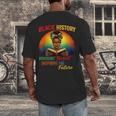 Melanin Honoring Past Inspiring Pride Book Month Men's Back Print T-Shirt
