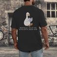 Mentally At The Scholastic Book Fair Retro Vintage Trendy Men's Back Print T-Shirt