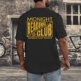 Midnight Reading Club Night Owl Book Readers Men's Back Print T-Shirt Midnight Reading Club Night Owl Book Readers Men's Back Print T-Shirt