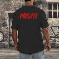Misfit Outfit And Costume Introvert Apparel Men's Back Print T-Shirt
