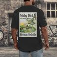 Moby Dick Book Cover Illustration Men's Back Print T-Shirt