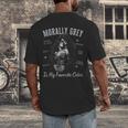 Morally Grey Is My Favorite Color Villain Smutt Book Lover Men's Back Print T-Shirt