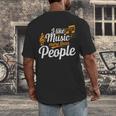 I Like Music More Than People Fan Introvert Men's Back Print T-Shirt I Like Music More Than People Fan Introvert Men's Back Print T-Shirt