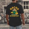 Nacho Average Accountant Accounting Book Keeper Joke Men's Back Print T-Shirt Nacho Average Accountant Accounting Book Keeper Joke Men's Back Print T-Shirt