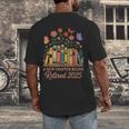 A New Chapter Begins Retired 2025 Books Flowers Men's Back Print T-Shirt