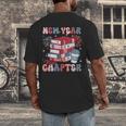 New Year New Chapter Happy New Year 2025 Book Lover Men's Back Print T-Shirt New Year New Chapter Happy New Year 2025 Book Lover Men's Back Print T-Shirt
