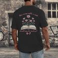 How Many Nights Reading 67 Meme Floral Book Lover Teacher Men's Back Print T-Shirt