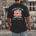 No Book Is Too Long Life Is Just Too Short Book Reading Book Men's Back Print T-Shirt