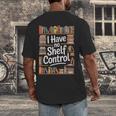 I Have No Shelf Control Book Lovers Vintage Floral Men's Back Print T-Shirt I Have No Shelf Control Book Lovers Vintage Floral Men's Back Print T-Shirt