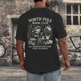 North Pole Book Club Christmas Elf Bookish Retro Graphic Men's Back Print T-Shirt North Pole Book Club Christmas Elf Bookish Retro Graphic Men's Back Print T-Shirt