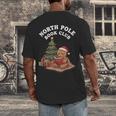 North Pole Book Club Gingerbread Christmas Reading Men's Back Print T-Shirt