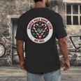 North Pole Book Club Shirt Candy Cane Christmas Men's Back Print T-Shirt