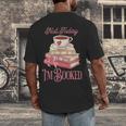 Not Today I'm Booked Book Lover Book Stack Coquette Bow Men's Back Print T-Shirt