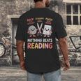 Nothing Goes Beyond Reading Rock Paper Scissors Book Men's Back Print T-Shirt Nothing Goes Beyond Reading Rock Paper Scissors Book Men's Back Print T-Shirt