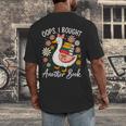Oops I Bought Another Book Goose Reader Men's Back Print T-Shirt Oops I Bought Another Book Goose Reader Men's Back Print T-Shirt