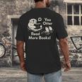 You Otter Read More Books Cute Otter Book Lover Men's Back Print T-Shirt