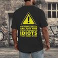 My People Skills Are Just Fine Sarcastic Introvert Men's Back Print T-Shirt