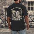 Persian Cat Persian Cats Persian Cats And Books For Men Women Kids Men's Back Print T-Shirt