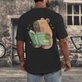 Pet Capybara Is Reading Library Capy Word Book Day Teacher Men Women Kids Men's Back Print T-Shirt Pet Capybara Is Reading Library Capy Word Book Day Teacher Men Women Kids Men's Back Print T-Shirt