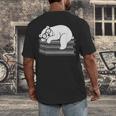 Polar Bear Reading Book Pajama Sleep Men's Back Print T-Shirt