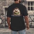 Porcupine Reading Book Hedgehog Book Lover Men's Back Print T-Shirt