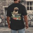 Pug Dog Reading Book Coffee Read Books Be Kind Stay Weird Men's Back Print T-Shirt Pug Dog Reading Book Coffee Read Books Be Kind Stay Weird Men's Back Print T-Shirt
