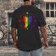 Rainbow Book With Stars And Moon Phases Gay Pride LGBT Men's Back Print T-Shirt Rainbow Book With Stars And Moon Phases Gay Pride LGBT Men's Back Print T-Shirt