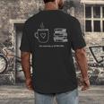 There Is No Such Thing As Too Many Books Bibliophile Men's Back Print T-Shirt