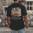 There Is No Such Thing As Too Many Books Reading Men's Back Print T-Shirt