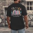 There Is No Such Thing As Too Many Books Reading Teacher Men's Back Print T-Shirt
