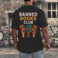 Read Banned Books Club Freely Anti-Censorship Librarian Men's Back Print T-Shirt