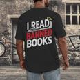 I Read Banned Books Defiant And Bold Men's Back Print T-Shirt