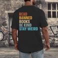 Read Banned Books Be Kind Stay Weird Men's Back Print T-Shirt Read Banned Books Be Kind Stay Weird Men's Back Print T-Shirt
