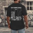 Read Banned Books Pet Cats Fight Evil Read Banned Books Men's Back Print T-Shirt Read Banned Books Pet Cats Fight Evil Read Banned Books Men's Back Print T-Shirt