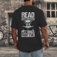 Read Banned Books PET DOGS FIGHT EVIL Read Banned Books Dog Men's Back Print T-Shirt Read Banned Books PET DOGS FIGHT EVIL Read Banned Books Dog Men's Back Print T-Shirt