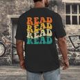 Read Read Read Read Book Lover Reading Bookworm Reader Men's Back Print T-Shirt Read Read Read Read Book Lover Reading Bookworm Reader Men's Back Print T-Shirt