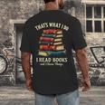 I Read Books Bookworm Halloween Men's Back Print T-Shirt