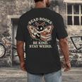 Read Books Be Kind Stay Weird Moth Coffee Lover Reading Men's Back Print T-Shirt Read Books Be Kind Stay Weird Moth Coffee Lover Reading Men's Back Print T-Shirt