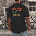 Read Books Lift Weights Fight Fascists Reading Men's Back Print T-Shirt
