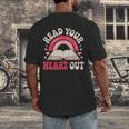 Read Your Heart Out Book Lover Fun Reading Time Men's Back Print T-Shirt Read Your Heart Out Book Lover Fun Reading Time Men's Back Print T-Shirt