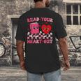 Read Your Heart Out Cute Reading Book Lover Men's Back Print T-Shirt Read Your Heart Out Cute Reading Book Lover Men's Back Print T-Shirt