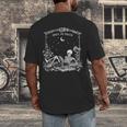 Read In Peace Skeleton Reading Book Halloween Bookish Men's Back Print T-Shirt