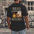 Read S'More Books Campfire Reading Book Lovers Camper Men's Back Print T-Shirt Read S'More Books Campfire Reading Book Lovers Camper Men's Back Print T-Shirt