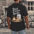 Read S'More Books Camping Outdoors Reading Campfire Smores Men's Back Print T-Shirt
